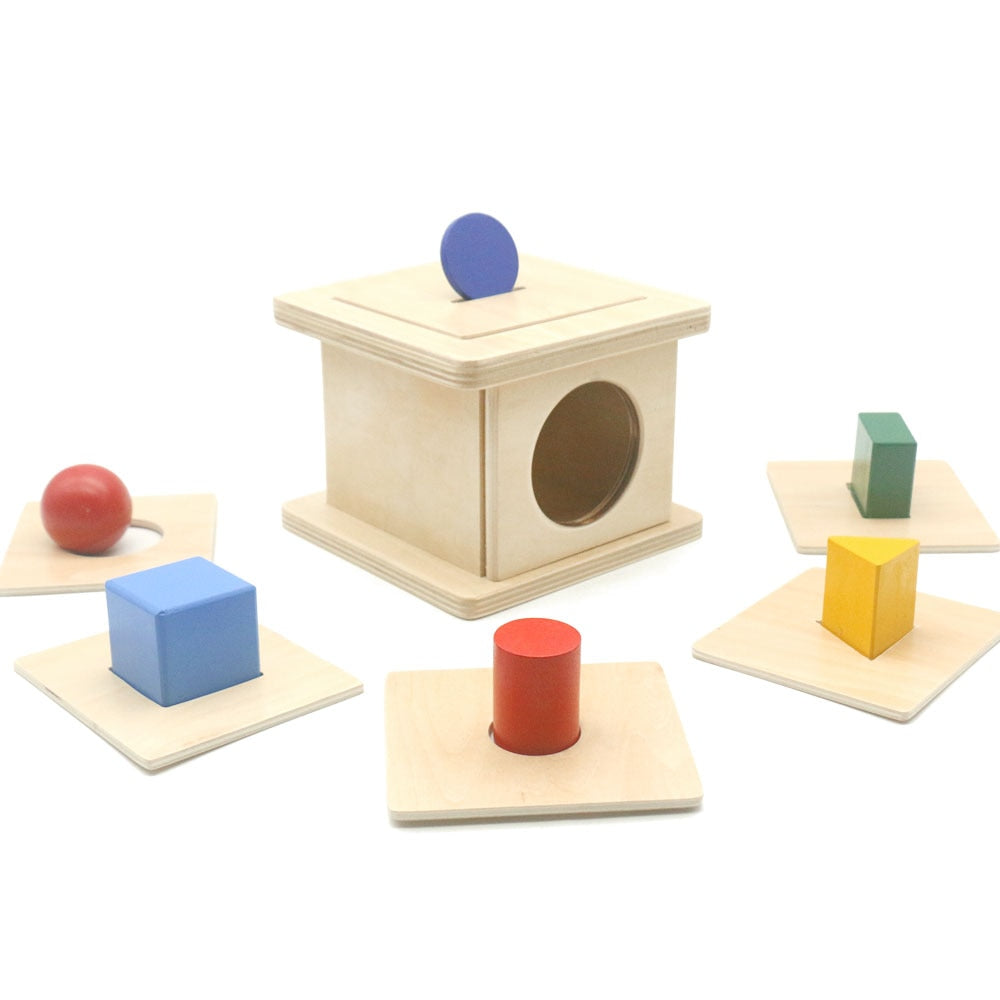 Toys Shape Match Up Game Box 6 in 1 Wooden Learning Educational Baby Toys