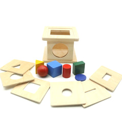 Toys Shape Match Up Game Box 6 in 1 Wooden Learning Educational Baby Toys