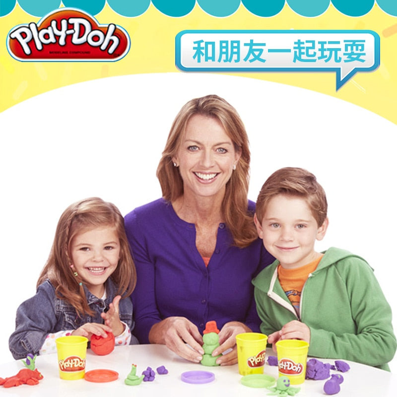 Original Play Doh Colorful clay dolls children's plasticine 8 color suit